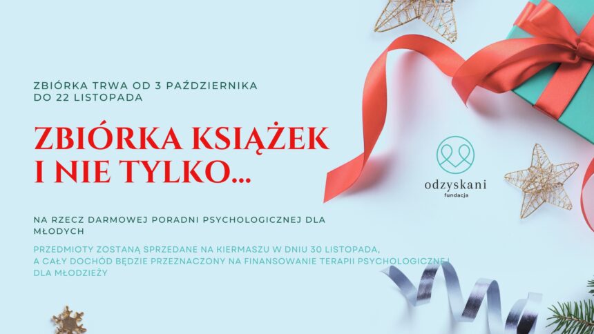 Zbiórka książek, roślin i bożonarodzeniowego rękodzieła