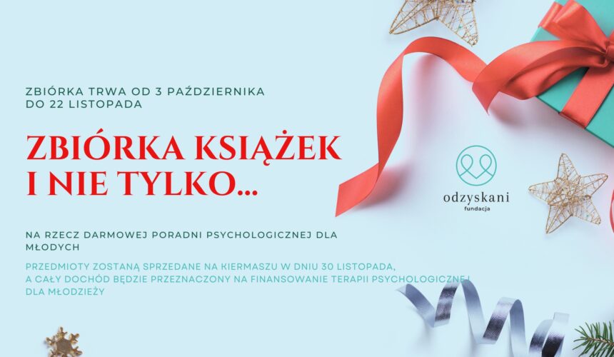 Zbiórka książek, roślin i bożonarodzeniowego rękodzieła